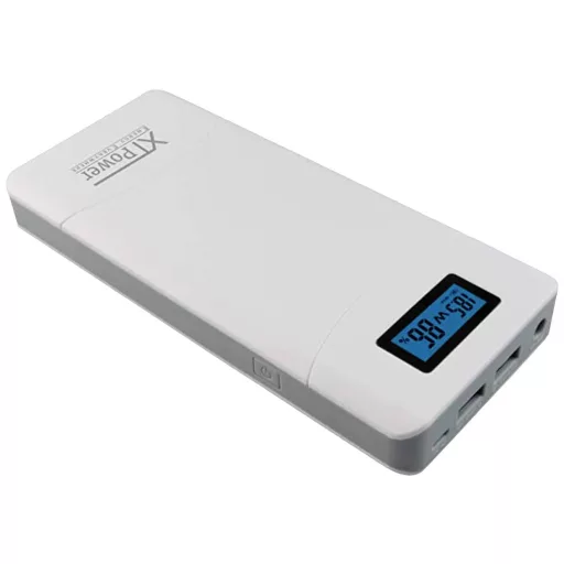 XTPower XT-16000 QC3 Powerbank 15600 mAh Lítiumion USB, DC alj 3.5 mm Fehér állapotjelző