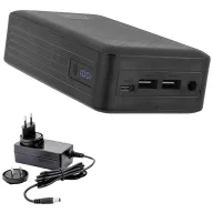   XTPower XT-27000 DC AO PA Powerbank 26800 mAh Lítiumion USB, USB-C®, DC alj 3.5 mm Fekete egyidejű töltés és kisütés, állapotjelző