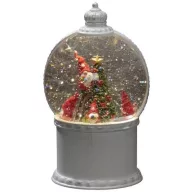   Konstsmide 4300-200 LED-es lámpás Télapó Melegfehér LED Fehér vízzel töltve, időzítővel