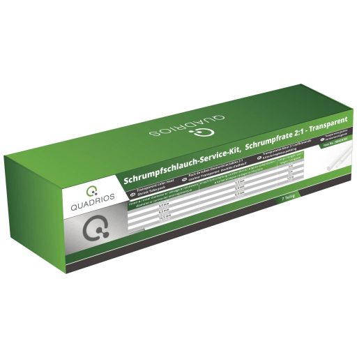 Quadrios 2004CA104 Zsugorcső készlet Átlátszó Zsugorodási arány:2:1 1 készlet