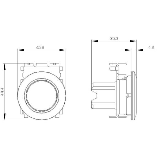 Siemens 3SU10600JB800AA0 3SU1060-0JB80-0AA0 Nyomógomb 10 db