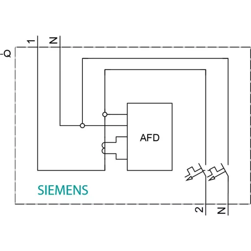 Siemens 5SV60167KP25 5SV6016-7KP25 Tűzvédelmi kapcsoló