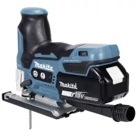   Makita DJV185RF1J Akkus asztali fűrész DJV185RF1J akkuval, Töltővel, Hordtáskával 18 V 3.0 Ah Vele szállított akkuk száma 1