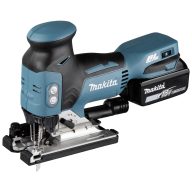   Makita DJV181RTJ Akkus asztali fűrész DJV181RTJ akkuval, Töltővel, Hordtáskával 18 V 5.0 Ah Vele szállított akkuk száma 1
