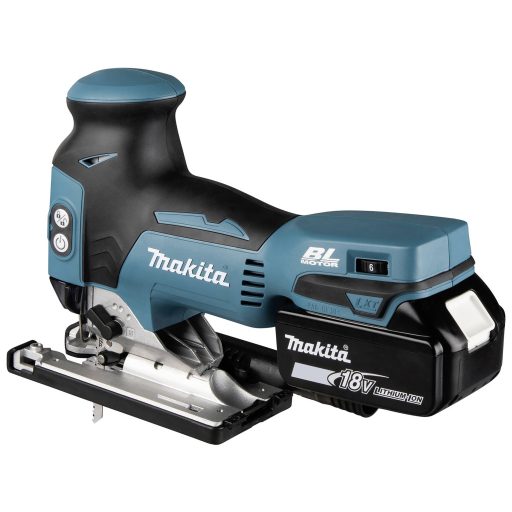 Makita DJV181RTJ Akkus asztali fűrész DJV181RTJ akkuval, Töltővel, Hordtáskával 18 V 5.0 Ah Vele szállított akkuk száma 1