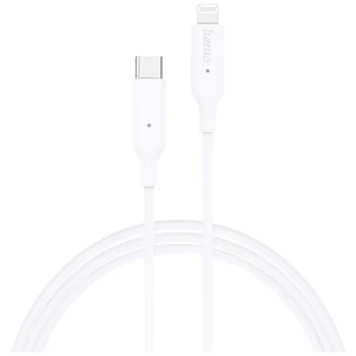 Hama USB töltőkábel USB 2.0 Apple Lightning dugó, USB-C® dugó 1.00 m Fehér 00201598
