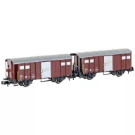 Hobbytrain H24251 N 2 db SBB K3 dobozos kocsi készlet