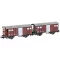 Hobbytrain H24251 N 2 db SBB K3 dobozos kocsi készlet