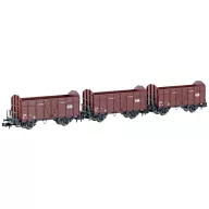 Hobbytrain H24302 N 3 db gondolás készlet az SBB Fbkk