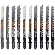   Bahco 91-WOOD-10P Szúrófűrészlap készlet fához és műanyaghoz, 10 db 1 készlet