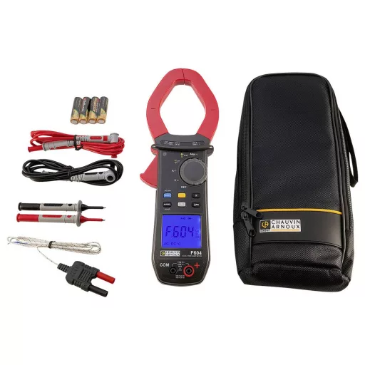 Chauvin Arnoux F604 Lakatfogó digitális Fröccsenő víz ellen védett (IP54) CAT III 1500 V, CAT IV 1000 V Kijelző (digitek): 10000