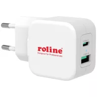   Roline USB-s töltőkészülék 20 W 1x USB-A, 1x USB-C® Power Delivery Fehér Beltér