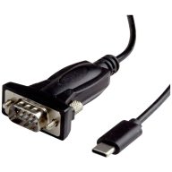   Value USB C kábel VGA 9 pólusú dugó, USB-C® dugó 1.80 m Fekete 12.99.1162