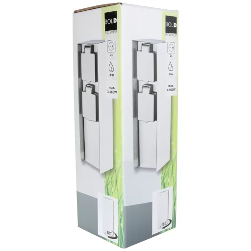 BOLD 10043 Kerti elosztó 2 részes Nemesacél Vezeték nélkül