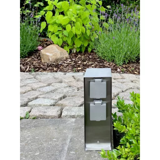 BOLD 10037 Kerti elosztó 4 részes Nemesacél Vezeték nélkül