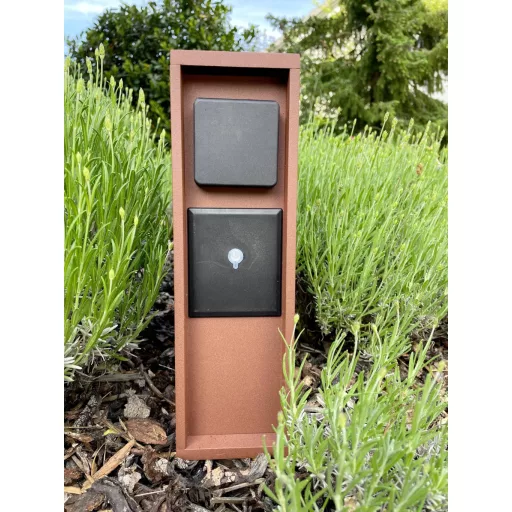 BOLD 10621 Kerti elosztó 3 részes Rozsda Vezeték nélkül, Kapcsolóval, Időzítővel, Alkalmazással vezérelhető, Programozható