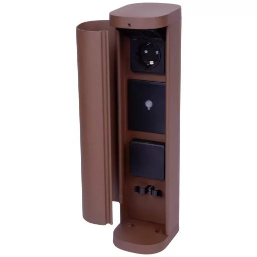 BOLD 10637 Kerti elosztó 2 részes Rozsda Vezeték nélkül, Kapcsolóval, Időzítővel, Alkalmazással vezérelhető, Programozható