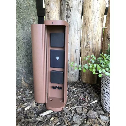 BOLD 10637 Kerti elosztó 2 részes Rozsda Vezeték nélkül, Kapcsolóval, Időzítővel, Alkalmazással vezérelhető, Programozható