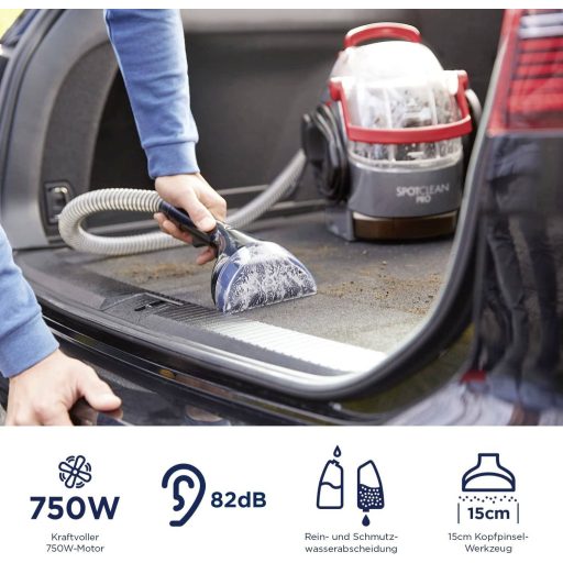 Bissell SpotClean Pro 1558N Nedves-/száraz porszívó 2.2 l Kivehető víztartály