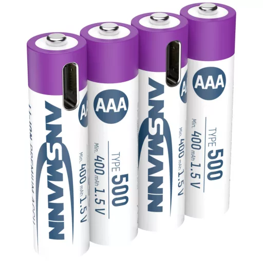 Ansmann LR03 USB-C USB-C® akku Lítiumion 500 mAh 1.5 V 4 db