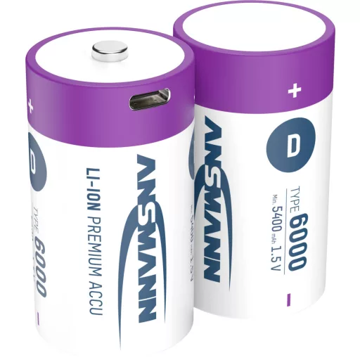 Ansmann LR20 USB-C Góliátakku Lítiumion 6000 mAh 1.5 V 2 db