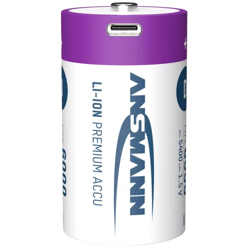 Ansmann LR20 USB-C Góliátakku Lítiumion 6000 mAh 1.5 V 2 db