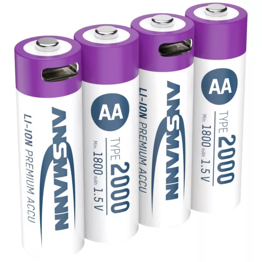 Ansmann USB-C® akku Lítiumion 2000 mAh 1.5 V 4 db