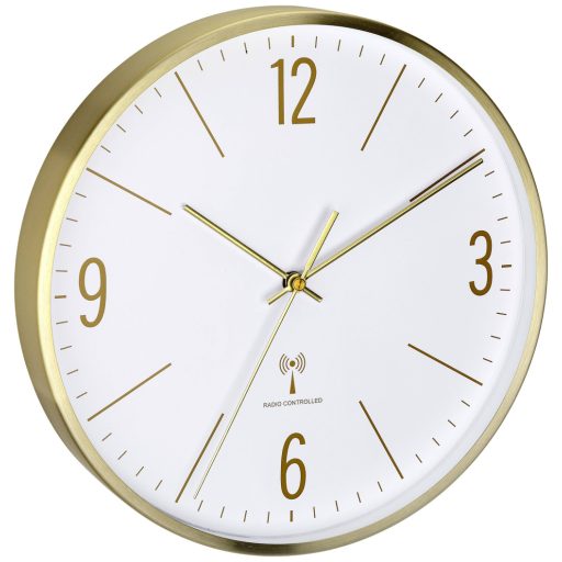 TFA Dostmann 60.3534.53 Rádiójel vezérlésű Falióra 300 mm x 45 mm x 300 mm Arany