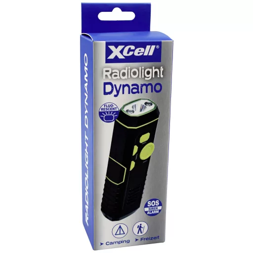 XCell Radiolight Dynamo LED Kézilámpa Akkuról üzemeltetett, Dinamóról üzemeltetett 30 lm 10 óra 162 g
