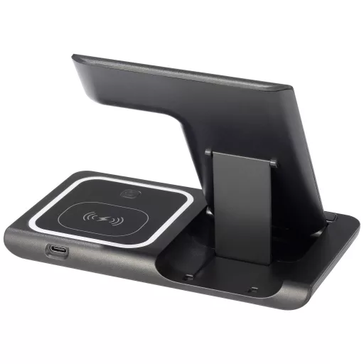 Renkforce indukciós akkutöltő RF-QiWC3in1-01 RF-5780662 Kimenetek Mágneszár Fekete