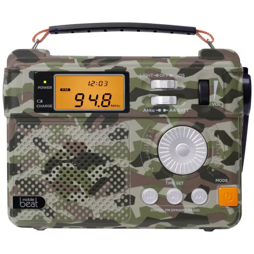 Silva Schneider SOS 223 BT Vészhelyzeti rádió URH, AM, KH Vészhelyzeti rádió, AUX, KW, URH, MW, USB Kézi kurbli, Olvasólámpa, Újratölthető