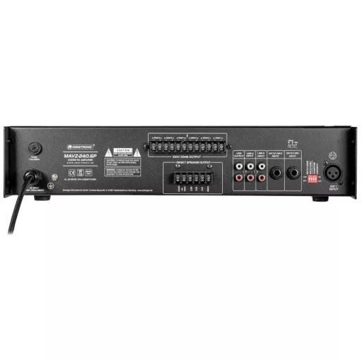 Omnitronic MAVZ-240.6P ELA erősítő 240 W 6 zóna