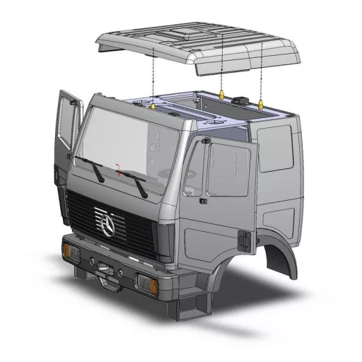 WEDICO-models 2506-W MB SK Olive Vezetőfülke 1 db