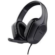   Trust GXT415 ZIROX Gamer Over Ear headset Vezetékes Stereo Fekete