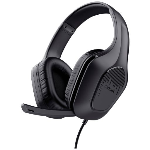 Trust GXT415 ZIROX Gamer Over Ear headset Vezetékes Stereo Fekete