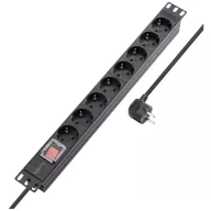   Sygonix SY-5799002 Elosztó, 19 8 részes Fekete Védőérintkezős 1 db