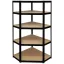 TOOLCRAFT TO-8701224 Raktári polc sarokmodul 175 kg (Sz x Ma x Mé) 700 x 1800 x 700 mm Fém (por bevonattal), MDF lap Galvanikusan cinkezett Fekete (matt) Fém