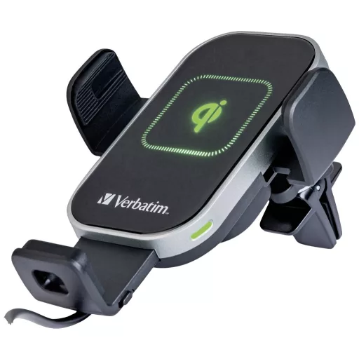 Verbatim indukciós akkutöltő 15 W FWC-02 Qi Fast Wireless Car Charger 49553 Kimenetek Mágneszár Fekete