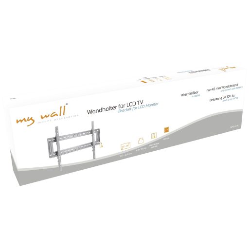 My Wall HP6-3AL TV fali tartó Lopás elleni védelemmel, Beépített vízmérték 106,7 cm (42) - 228,6 cm (90) Merev