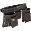 STANLEY Werkzeugschürze 5xFach+Halter Werkzeug-Gürteltasche Leder STST1-80113 Szerszámtartó övtáska, szerszámok nélkül
