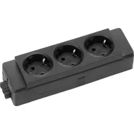   EVOline 159909133000 Hálózati elosztó Fekete Dugó nélkül 1 db