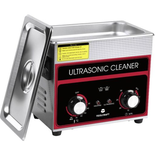 Ultrahangos tisztító fűtéssel és tisztítókosárral 280 W 3,2 l, TOOLCRAFT USC-320