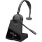Jabra Engage 75 SE Mono On Ear headset Bluetooth®, DECT, Vezetékes Mono Fekete Noise Cancelling Mikrofon némítás, NFC