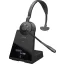 Jabra Engage 75 SE Mono On Ear headset Bluetooth®, DECT, Vezetékes Mono Fekete Noise Cancelling Mikrofon némítás, NFC