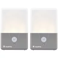   Varta 16634101402 Motion Sensor Outdoor Light Twin LED Kemping lámpa 40 lm Elemekről üzemeltetett 60 g Szürke