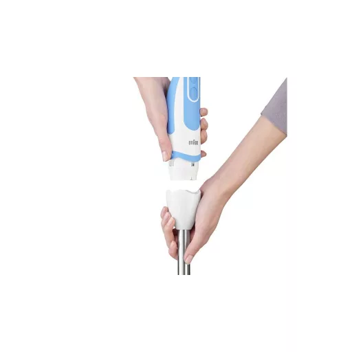 Braun 4191-MQ5260WHBL Rúdmixer 1000 W Mérőpohárral, Keverőpohárral, Turbó funkció Fehér-kék