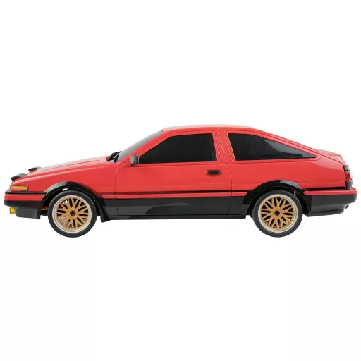 Amewi 1:18 RC modellautó Elektro Közúti modell AE86 Sprinter Trueno Scale Drift Piros Brushed 2WD RtR 2,4 GHz Akkuval és töltőkábellel