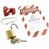   Kasp K81100 Reteszelő-/lockout készlet 145 mm Sárgaréz, Ezüst Kulcsos zár