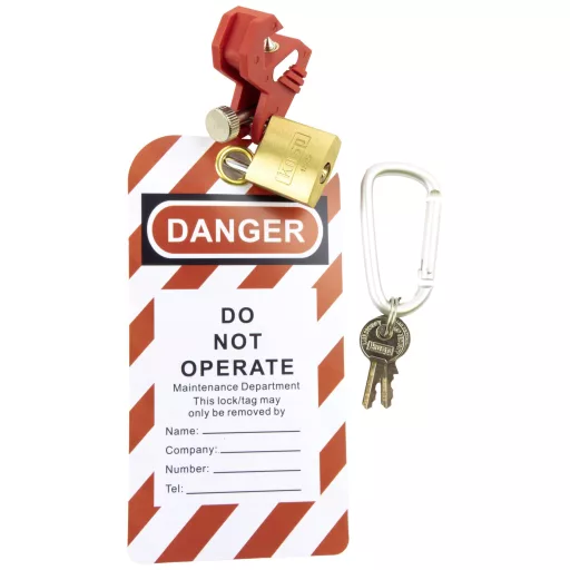 Kasp K81100 Reteszelő-/lockout készlet 145 mm Sárgaréz, Ezüst Kulcsos zár