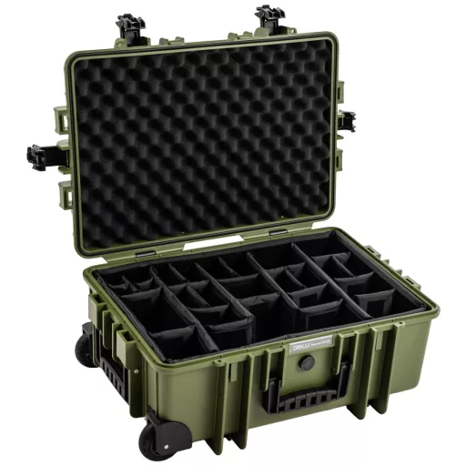B & W International Outdoor bőrönd Typ 6700 42.8 l (Sz x Ma x Mé) 610 x 430 x 265 mm Bronz-zöld (matt) 6700/BG/RPD